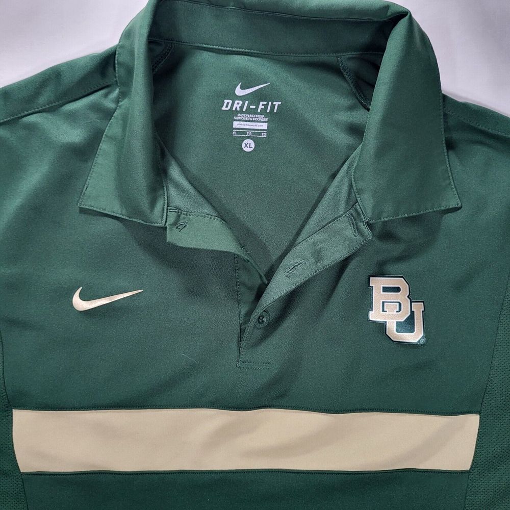 Baylor University Bears Men's‎ XL Nike Team Dri-Fit Green Polo